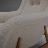 Rare lounge chair by Bengt Ruda for Artifort in wool fabric, Holland 1960s