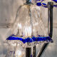 Murano glass and chromed metal floor lamp, Anni '70