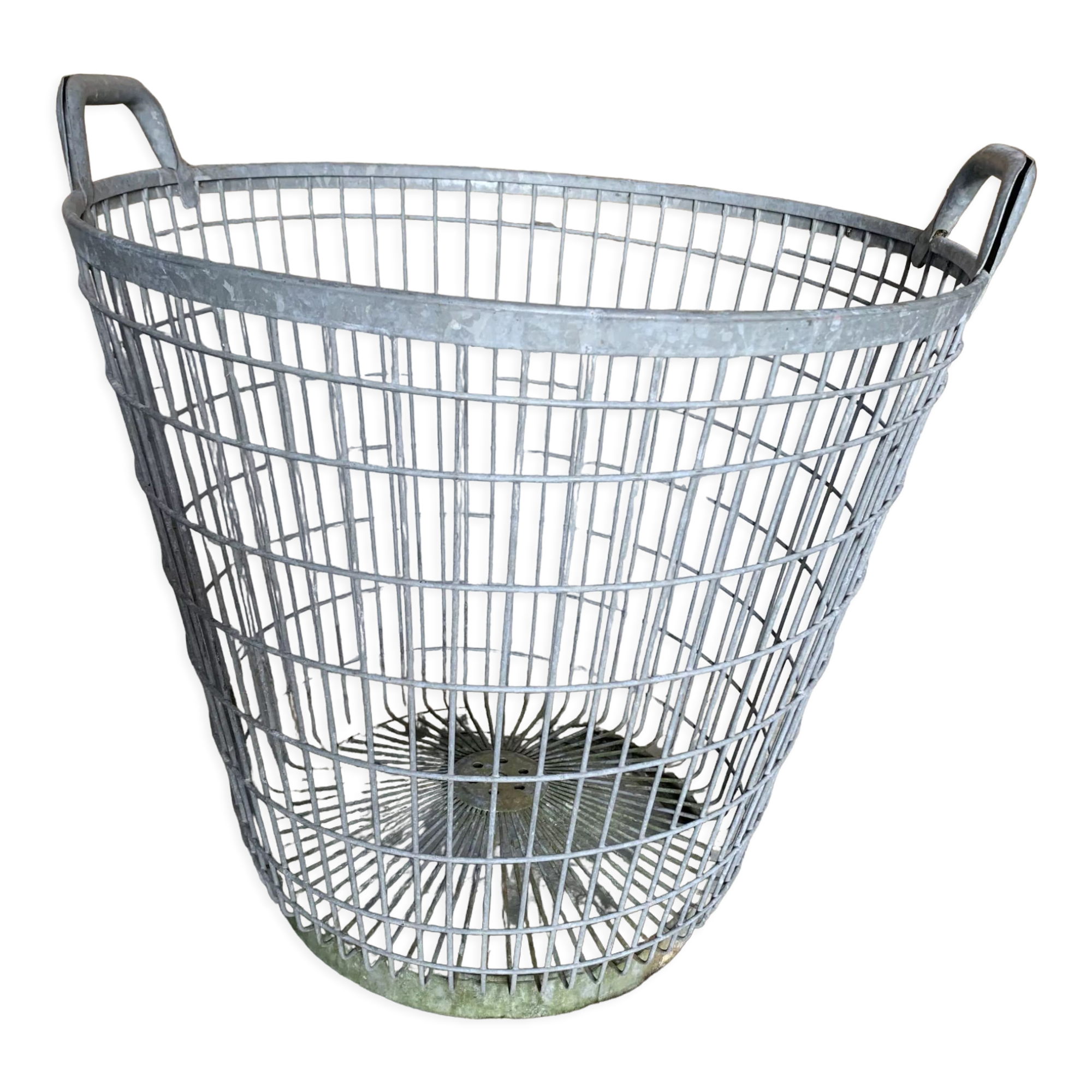 Large metal basket / basket, industrial style