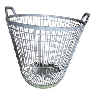 Large metal basket / basket, industrial style