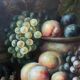 Tableau HST "Still Life with Fruits" Signed (?) 20th century + frame
