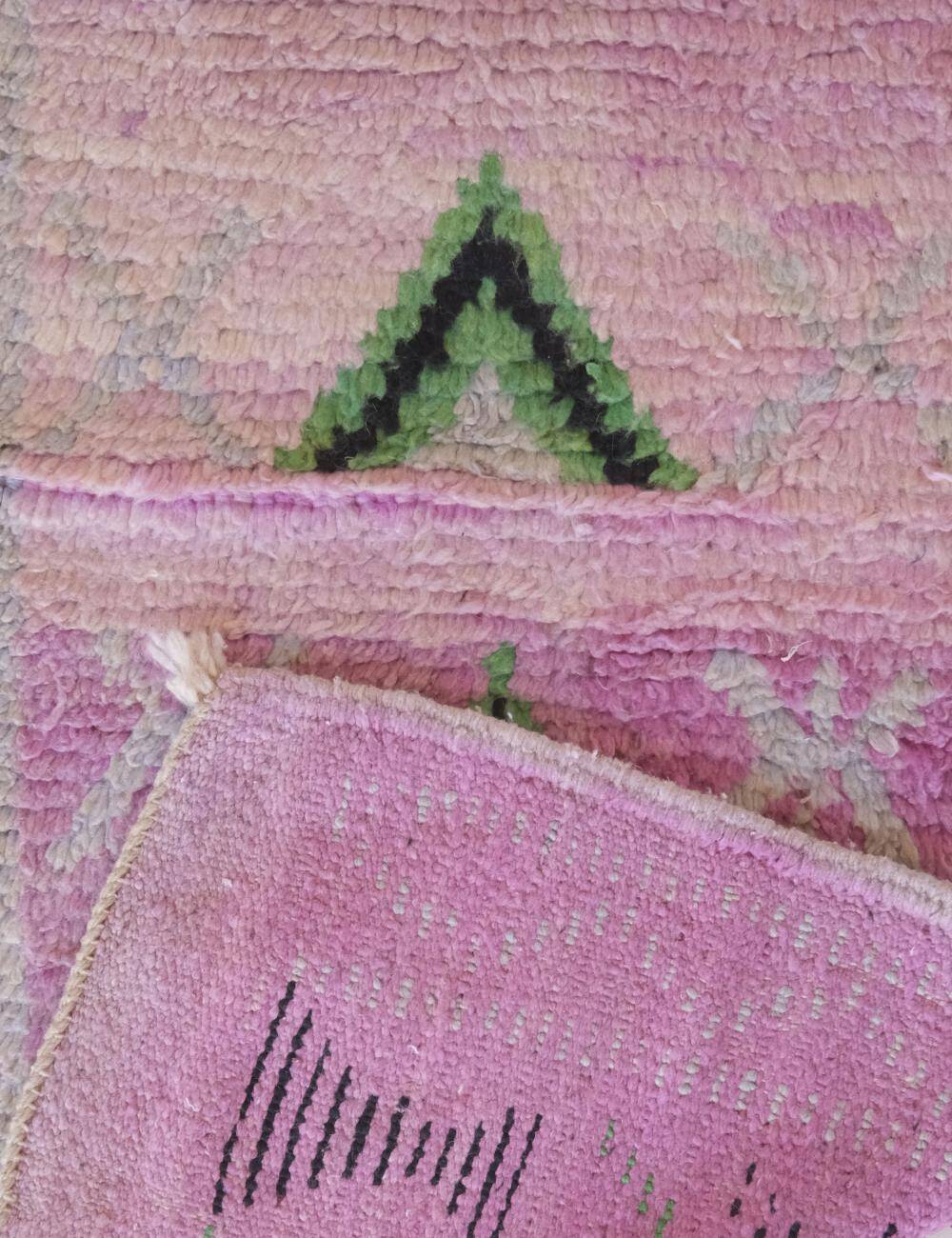 Berber Hallway Rug Lavender - 388 x 79 cm