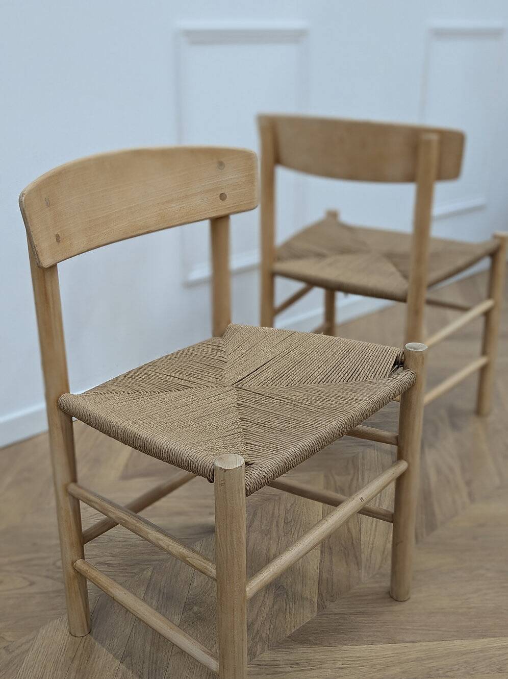 4 J39 Folkestol chairs by Borge Mogensen