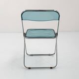 Blue Plia Chair by Giancarlo Piretti for Castelli, 1960