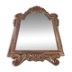 Antique mirror in gilded wood.