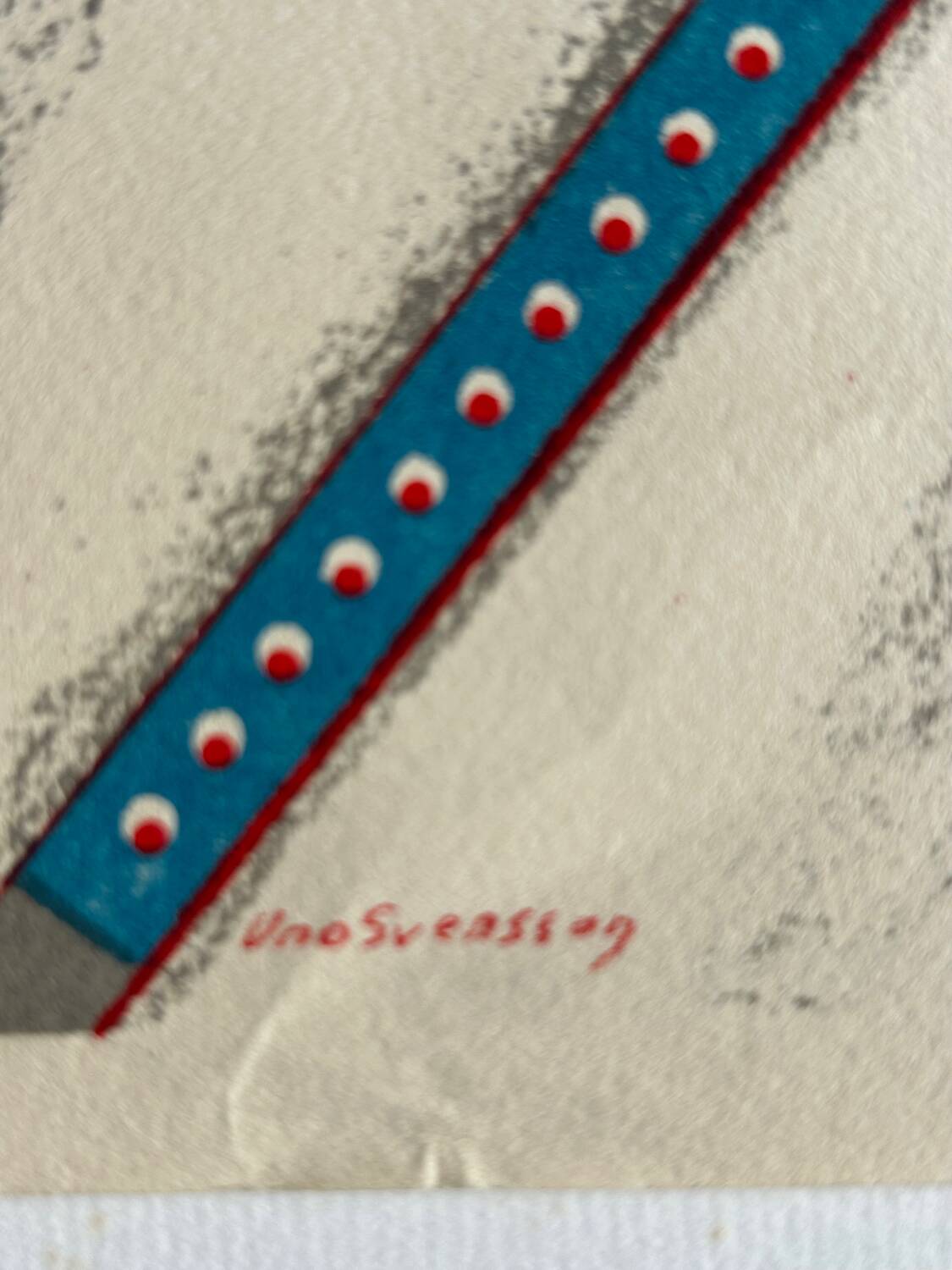 Lithographie originale de Uno Svensson, 1986. Michel Cassé