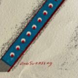 Lithographie originale de Uno Svensson, 1986. Michel Cassé