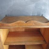 old wooden wall display case