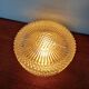 Ceiling or wall light in amber crystal and gilt metal, 1970