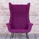 Mid-Century Wingchair in Plastic Fiber from Miroslav Navratil, Czech, 1950s