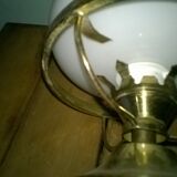 Lampe en laiton sur pied