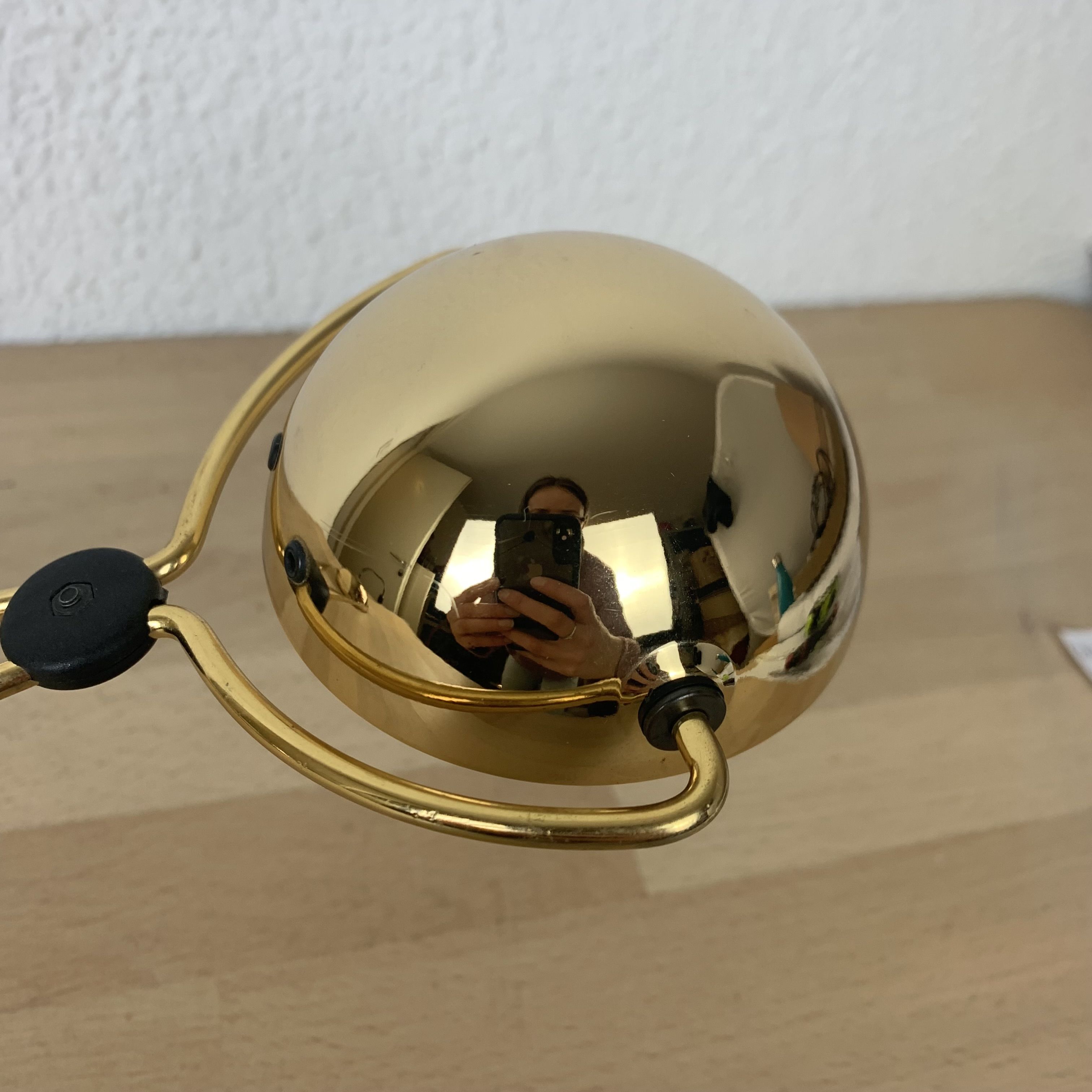 Meridiana lamp by Paolo Piva for Stefano Cevoli, gilded