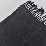 6x7 Charcoal Handwoven Anatolian Kilim Rug, 172x218 Cm