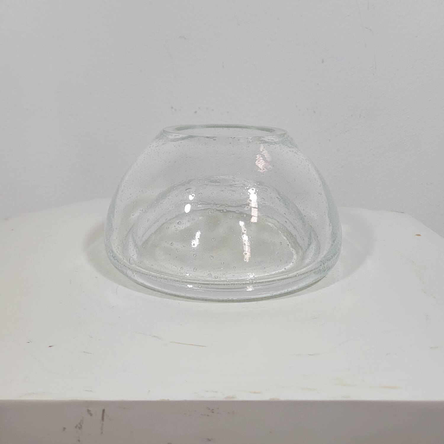 Vintage pocket in blown glass dlg Alvar Aalto circa 1960