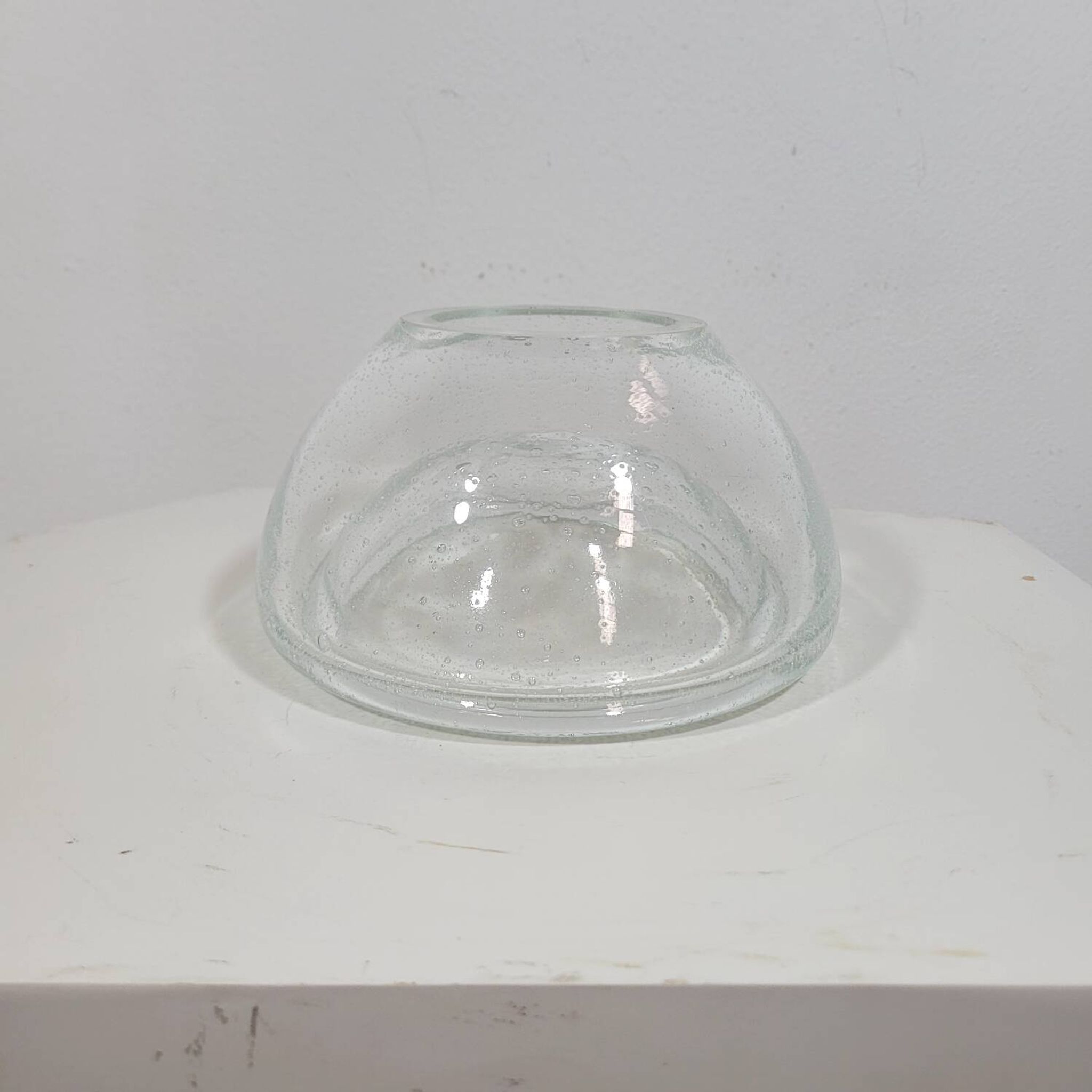 Vide-poche vintage en verre soufflé dlg Alvar Aalto, vers 1960