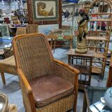 Rattan nesting table