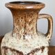 Vase brun-beige Scheurich 497-18, fat lava vintage, poterie d’art ouest-allemande (WGP)