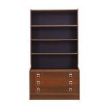 Bibliothèque en chêne, design danois, années 1970, production : Danemark