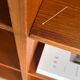 Vintage high bookcase teak Omann Jun
