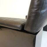 Knoll Brigadier 2 seater leather sofa by Cini Boeri