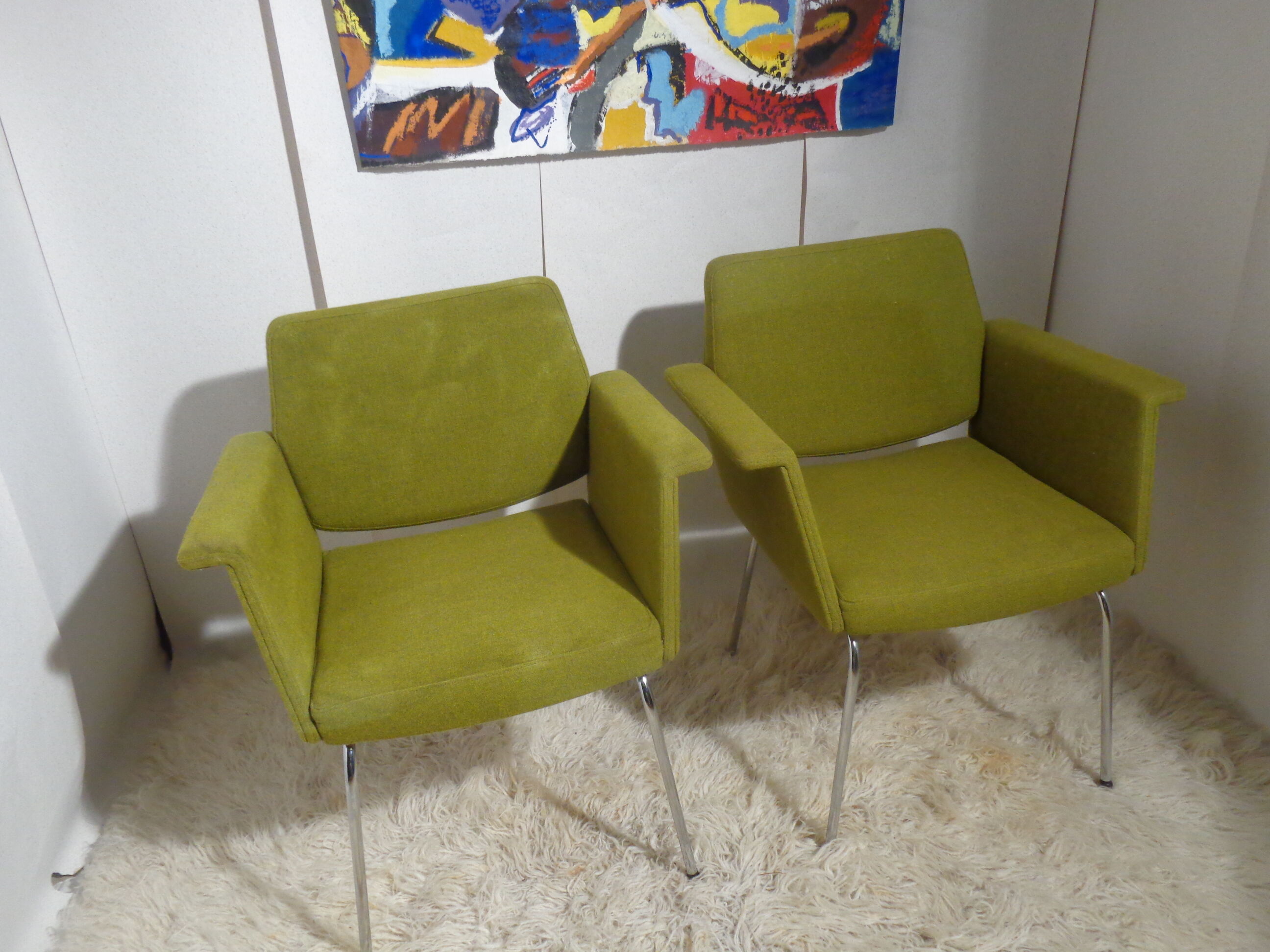 Pair of armchairs 60's Vog brand