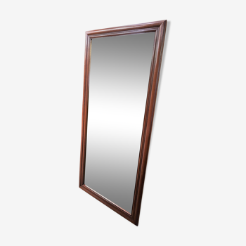 Miroir avec encadrement bois