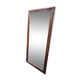 Mirror with wood frame