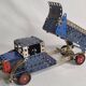 Meccano dump truck from the 50s, original parts, authentic patina, 30 cm