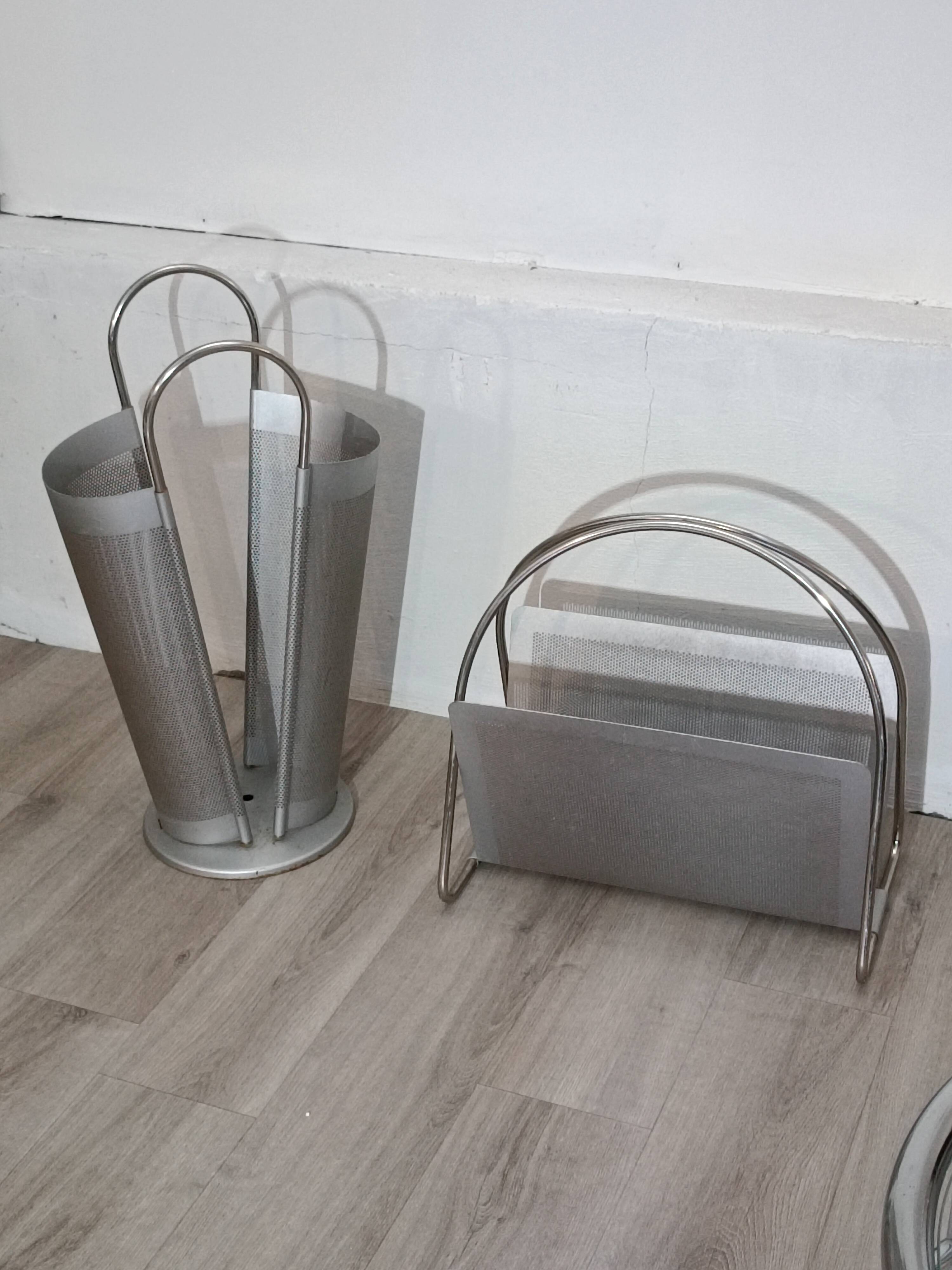 Magazine rack and umbrella stand Marius Mascagni 1970s