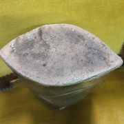 Large sculptural vase in glazed ceramic, artwork from around 1970.