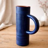 Blue ceramic vase – Vallauris, 20th century