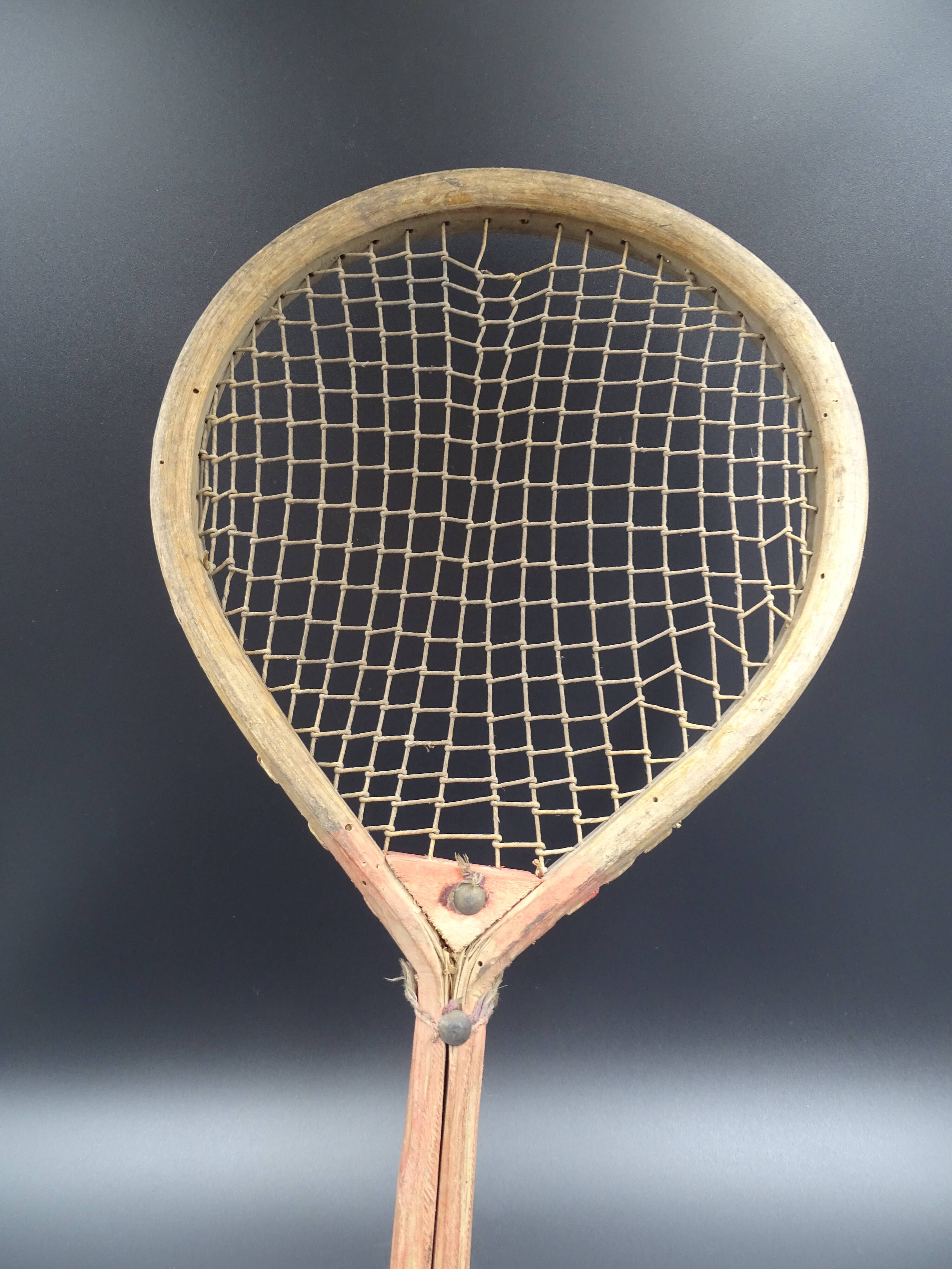 Old racquet for flying game - circa 1910