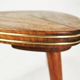 Modernist mahogany flower stand, Germany, 1960s.