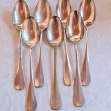 Lot 7 small spoons poinconnees