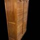 Oak double curtain file cabinet from the 1940s