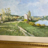 Painting, landscape, gouache by Jeanne Philippar-Quinet