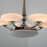 Elegant Art Deco Chandelier, 1930s, Two Items Available