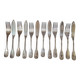Fish cutlery, Christofle, Vendôme Coquille model