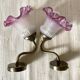 Paire d'appliques style retro , tulipes