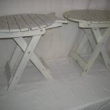Pair of folding stools