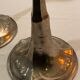 Art nouveau candle sticks, Kurtz Edel Tin