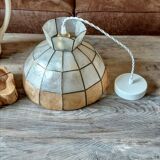 Vintage mother-of-pearl pendant lamp