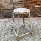 Industrial metal stool