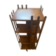 Swivel solid wood bookcase