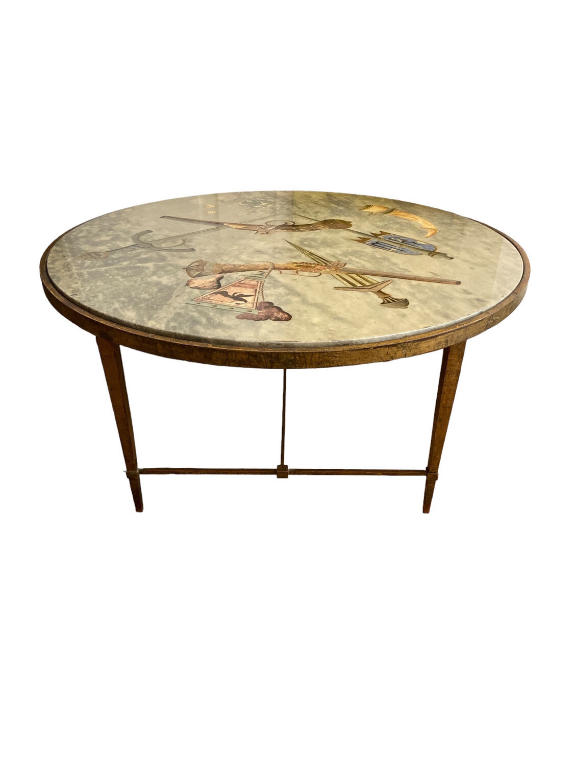 Italian marble painted with pistols and daggers from the NATO