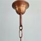 Art Deco suspension in pressed white glass, 1920s-30s.