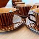 Sarreguemines Domino service, 1960s - 20 pieces