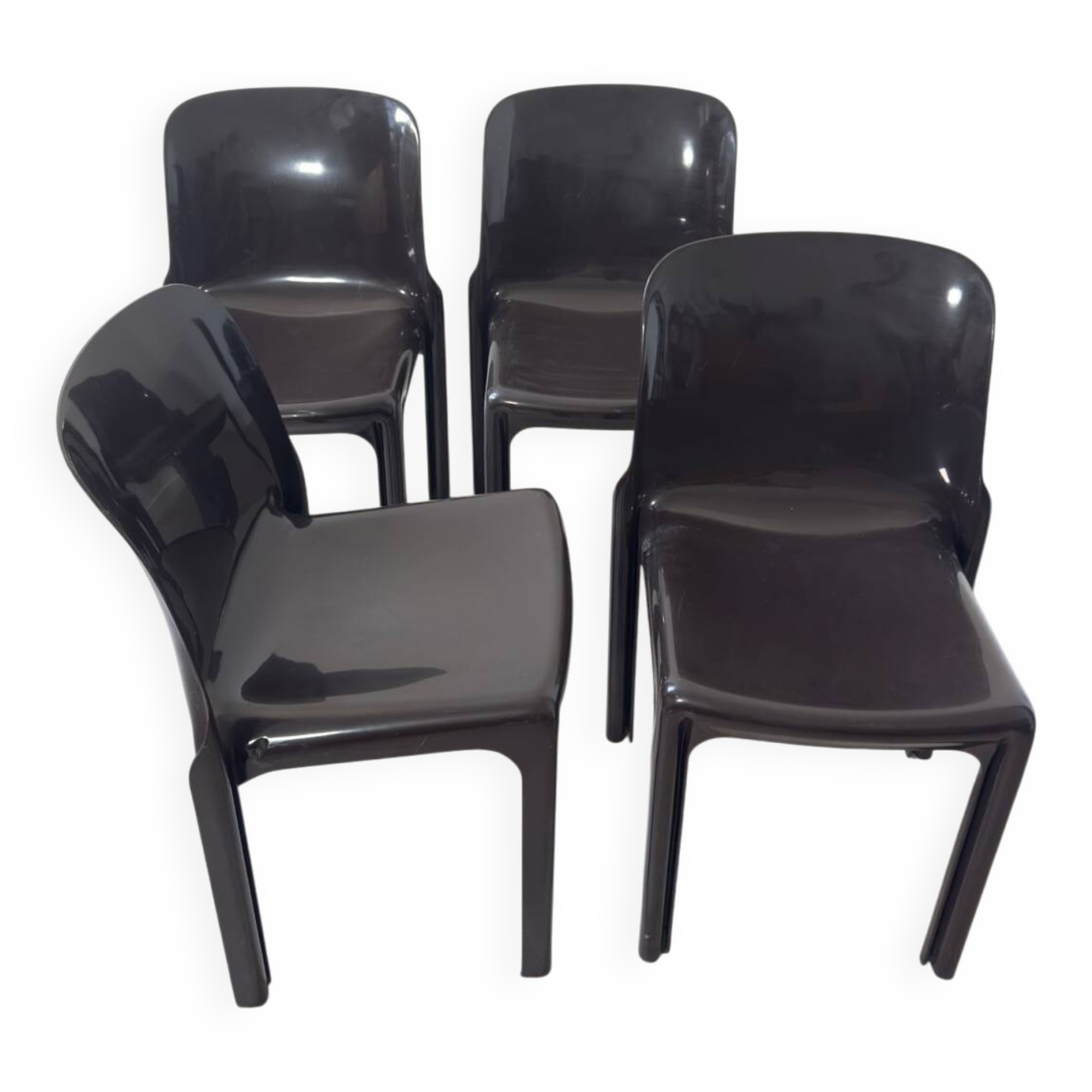 4 Selene Chairs - Artemide - Vico Magistretti