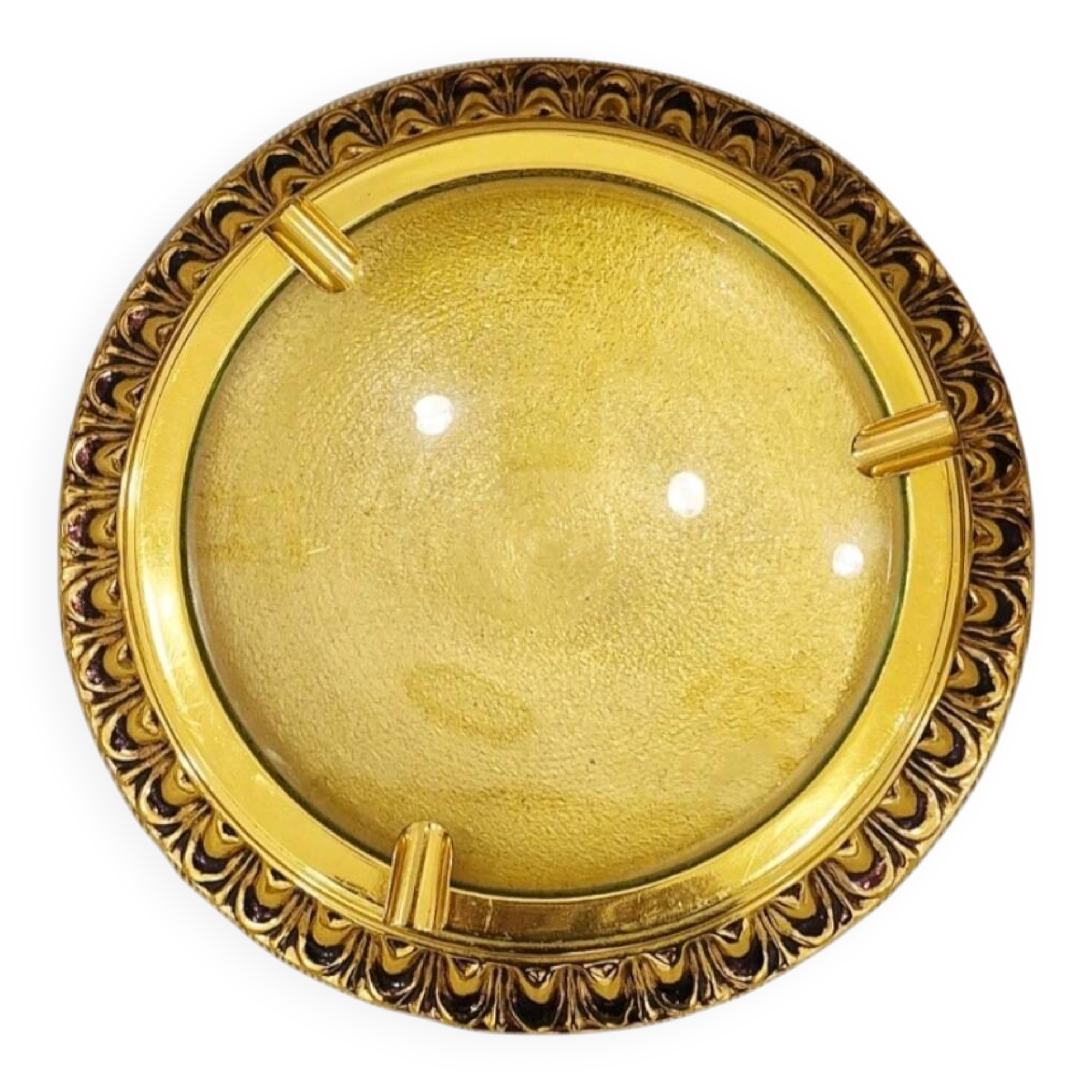 Cendrier bronze et verre Lumi Italie
