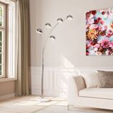5-branch floor lamp with marble foot